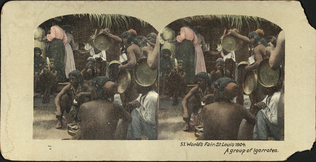 World’s Fair, St. Louis 1904. A group of Igorrotes [Igorots].